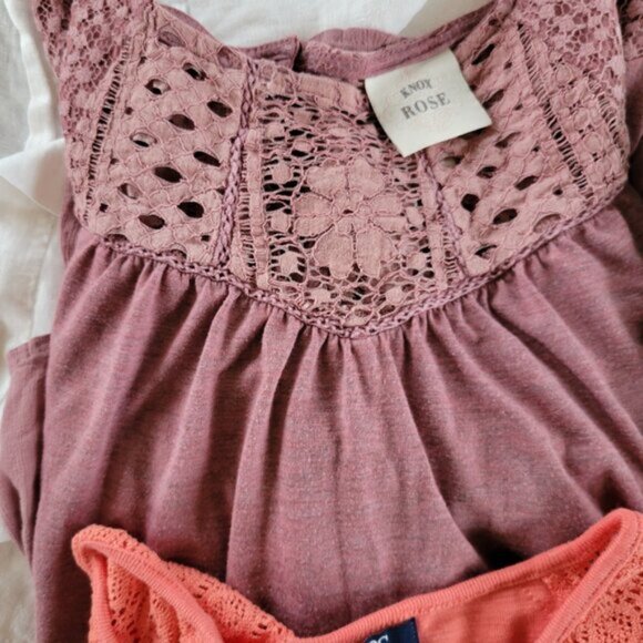 Women's Medium Tops LOT of 4 Chaps Buchman Knox Rose Gently used bundle - Picture 2 of 16